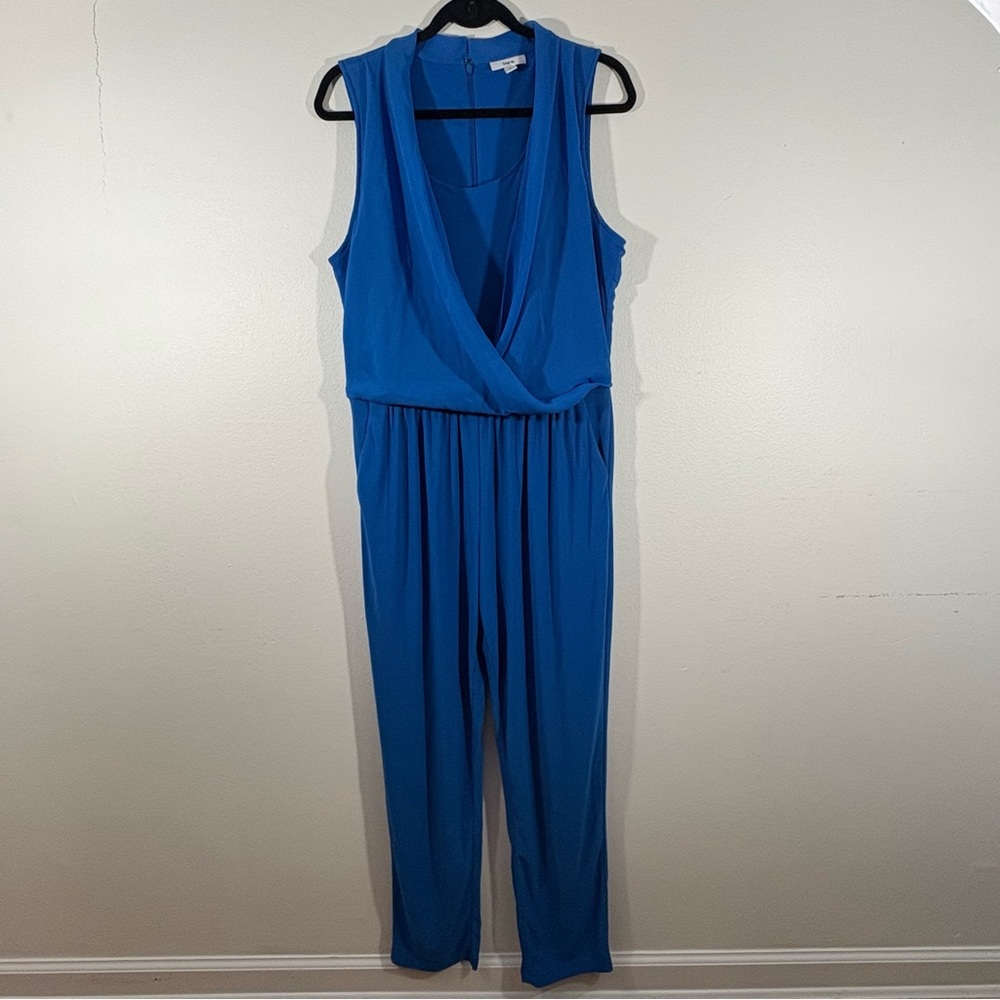 Bar III Vibrant Blue Sleeveless Jumpsuit